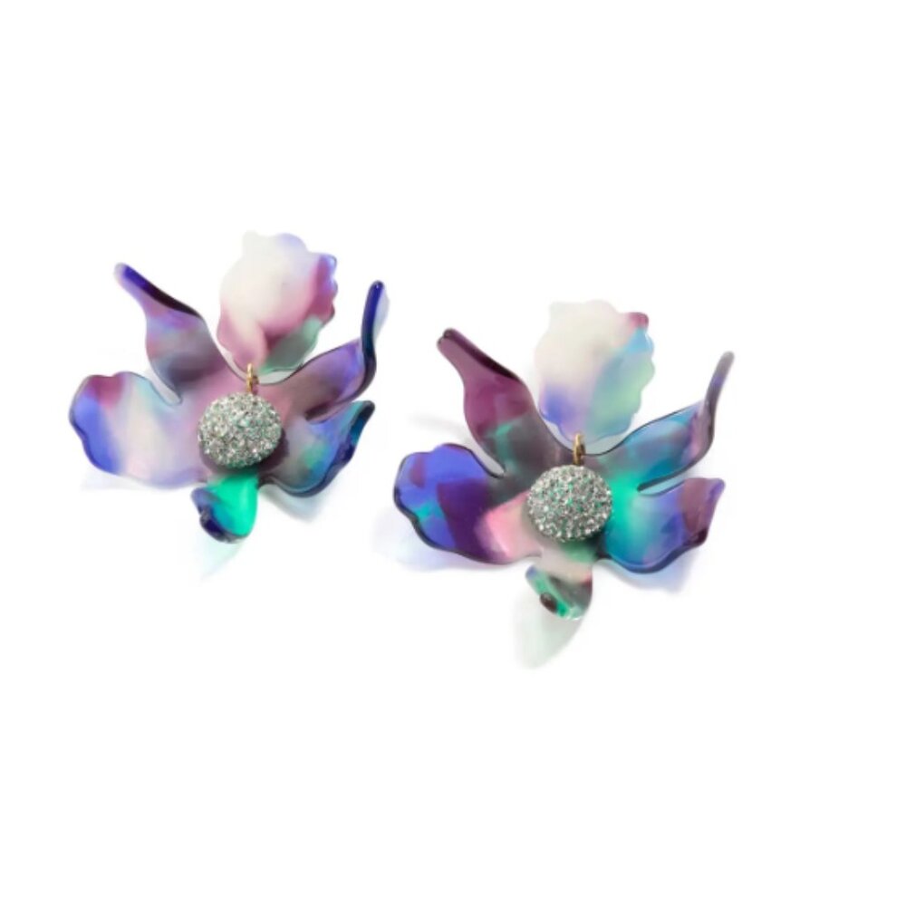 Lele Sadoughi Crystal Lily Earrings - Picture 14 of 14